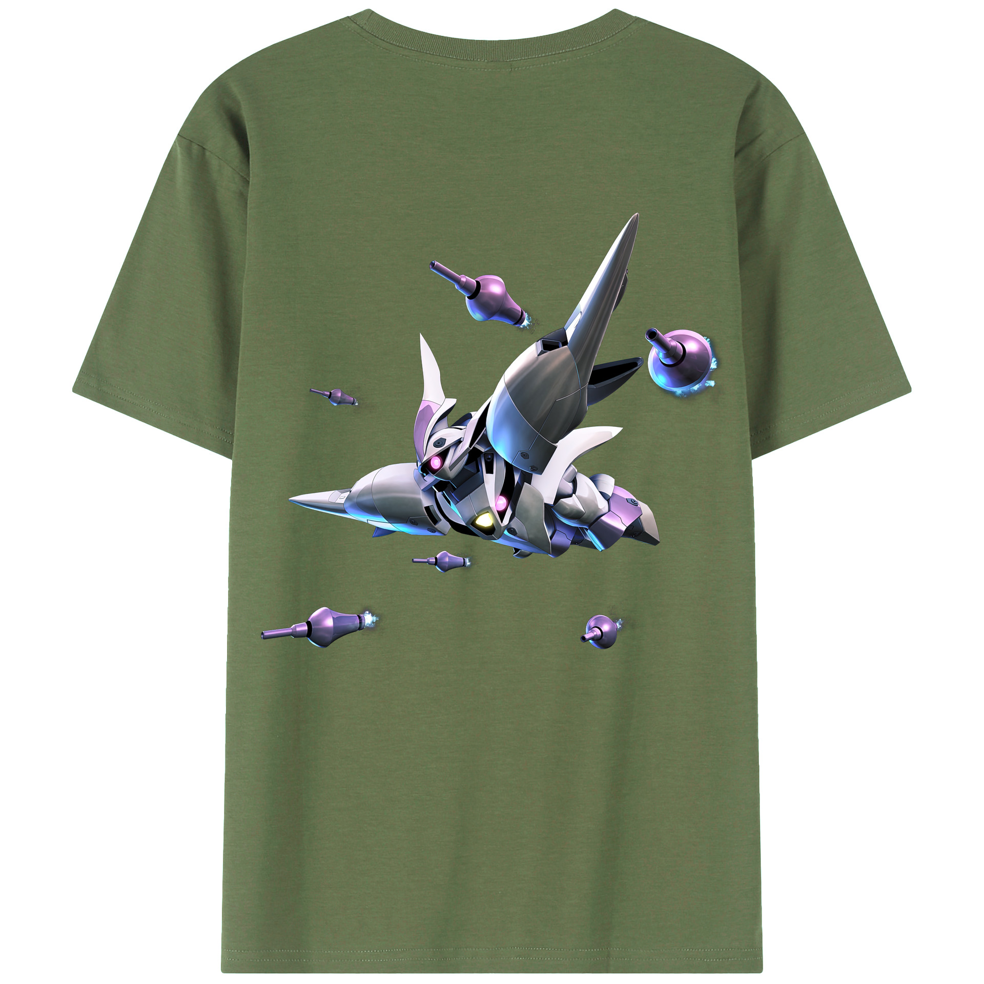 （画像用） 機動戦士ガンダム Mobile Suit Gundam 綿100％ メンズ半袖Tシャツ（バックプリント） 通気性